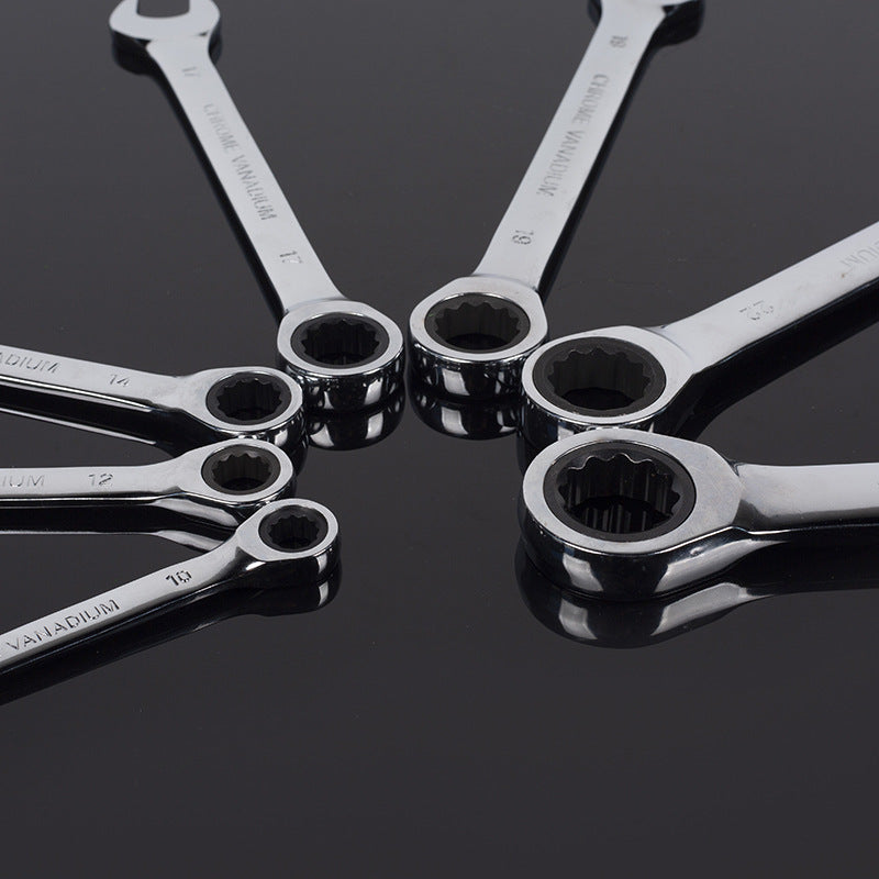 Dual-Action Universal Combination Wrench Tool Set
