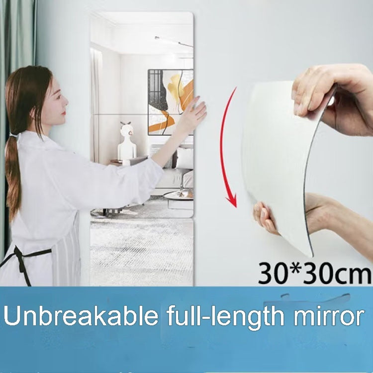 Autocollant miroir mural en acrylique