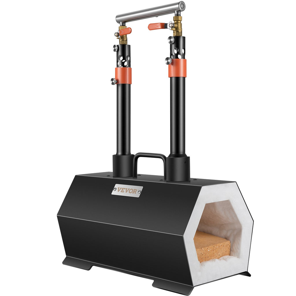 Propane Forge Portable, Double Burner Tool And Knife, Mini Furnace Blacksmithing, Gas Forging Tools And Equipment, Complete Kit