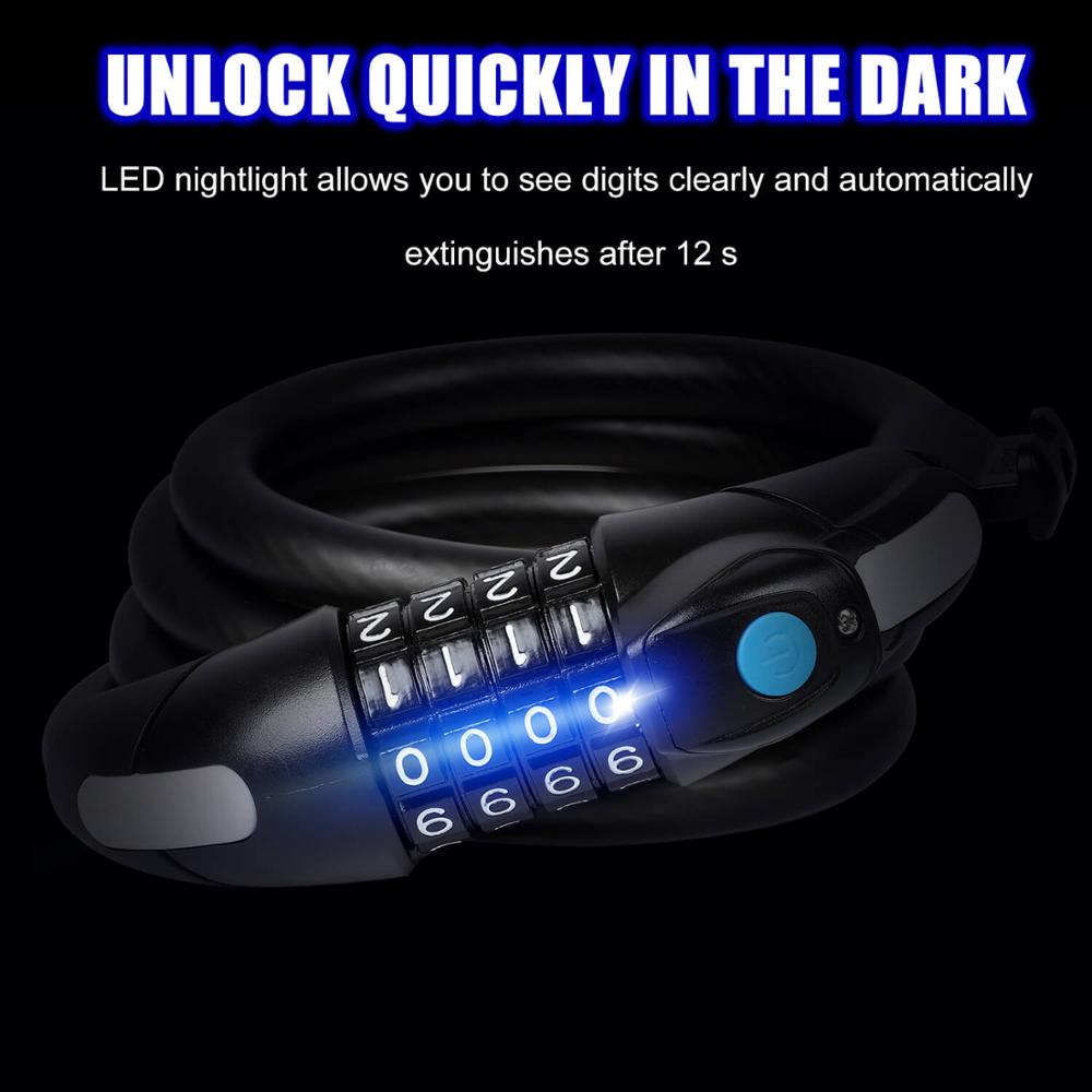 LED lamp anti theft password lock
