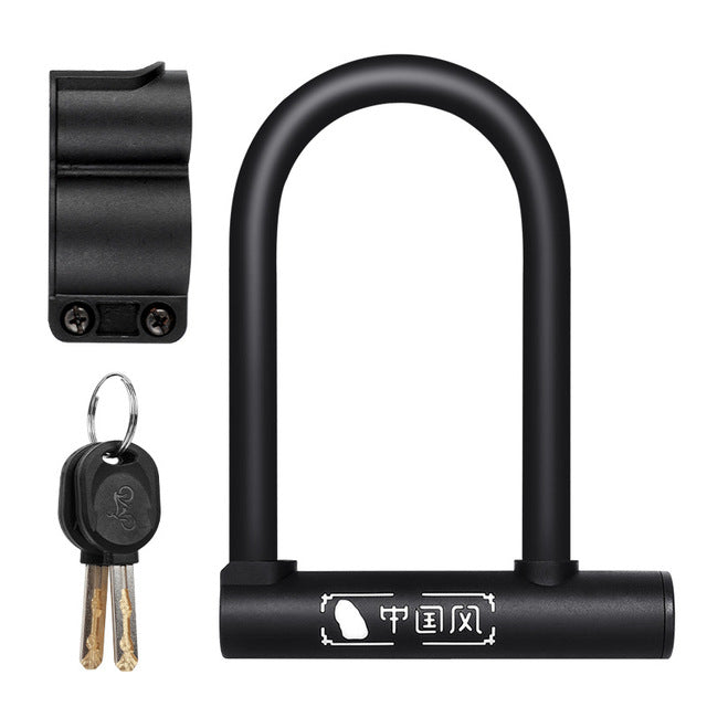 Bicycle U-lock anti-theft lock