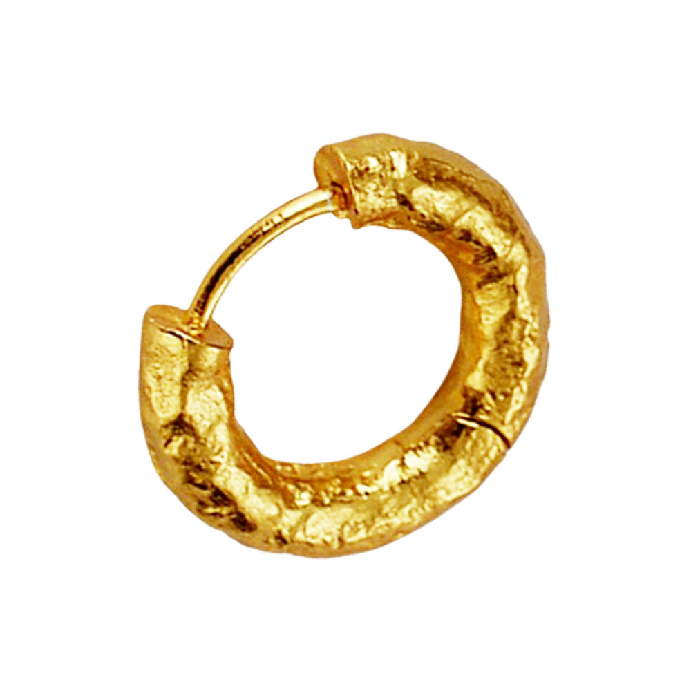 S925 Sterling Silver Crinkled-Texture Ear Clips For Women