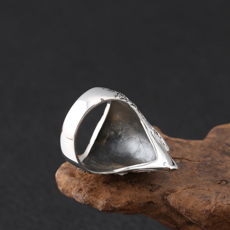 Bague personnalisée pour homme avec tête d'aigle créative