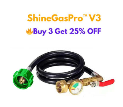 Propane Bottle Inflatable Connector With Luminous Strap Ball Valve