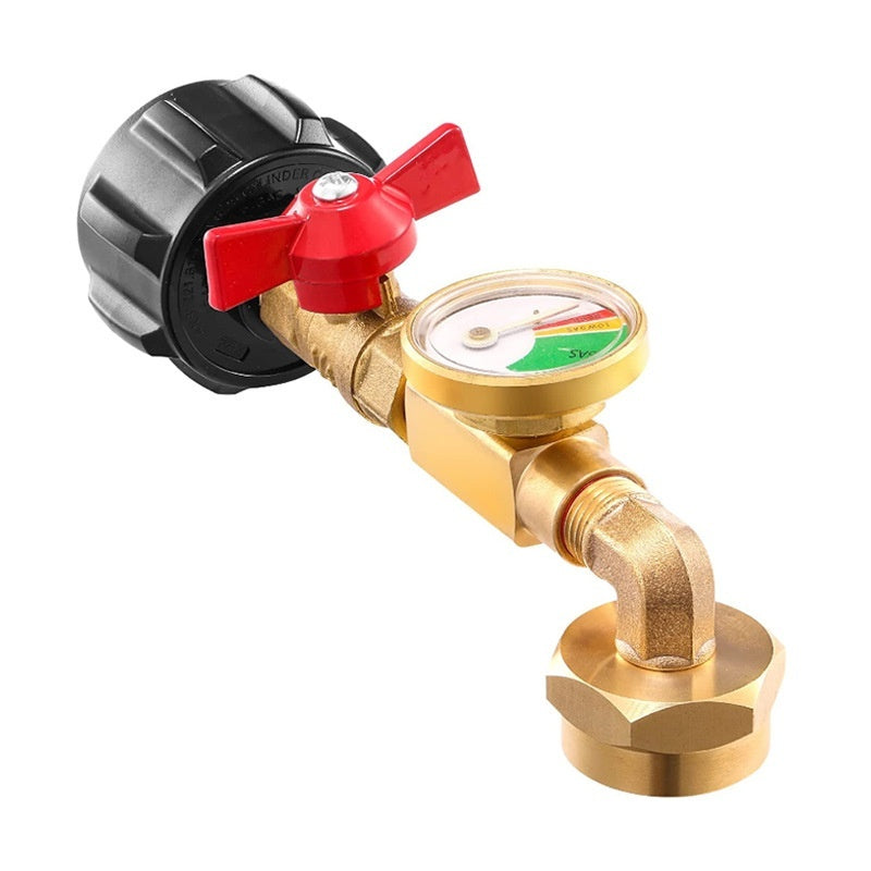 Propane Bottle Inflatable Connector With Luminous Strap Ball Valve