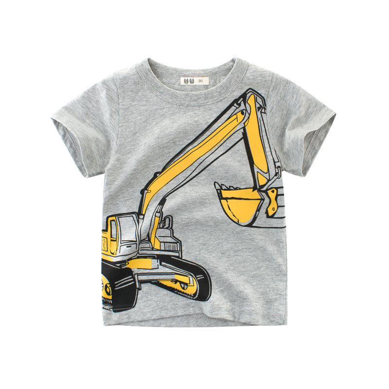 Children''s Wear Summer New Boys T-shirt, Short Sleeve Korean Children's
