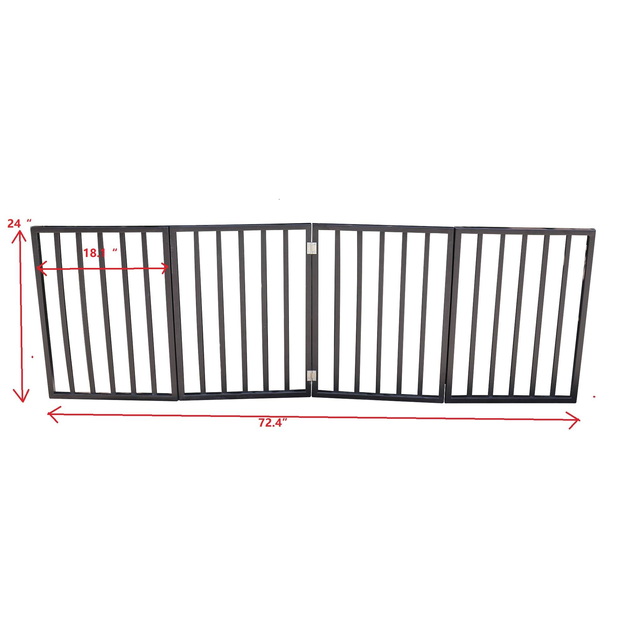 Pet Gate - Dog Gate For Doorways,Stairs Or House-standing, Folding