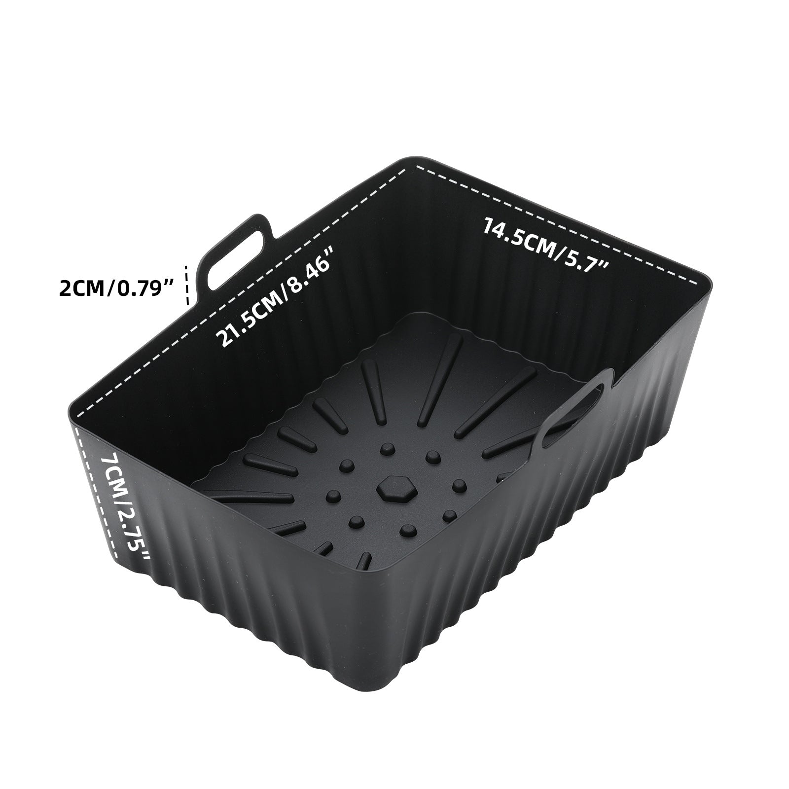 Plateau de friteuse à air domestique en silicone