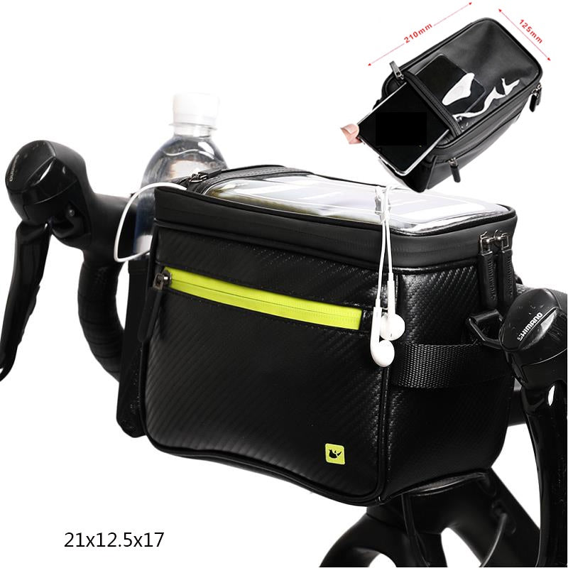 Multifunctional bicycle front bag