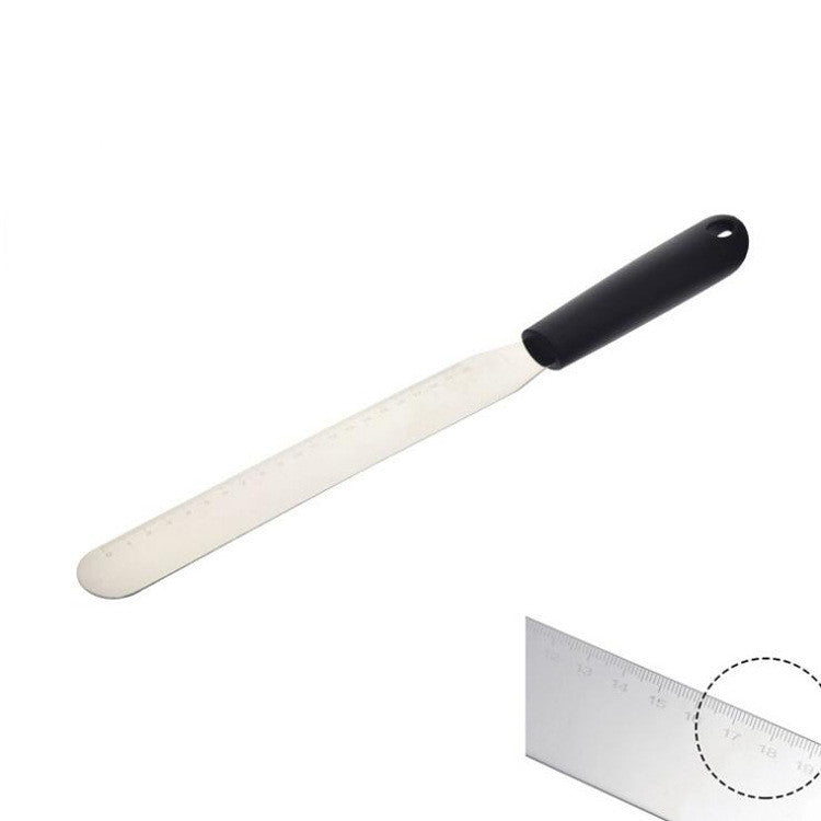 Scaled right angle cream spatula