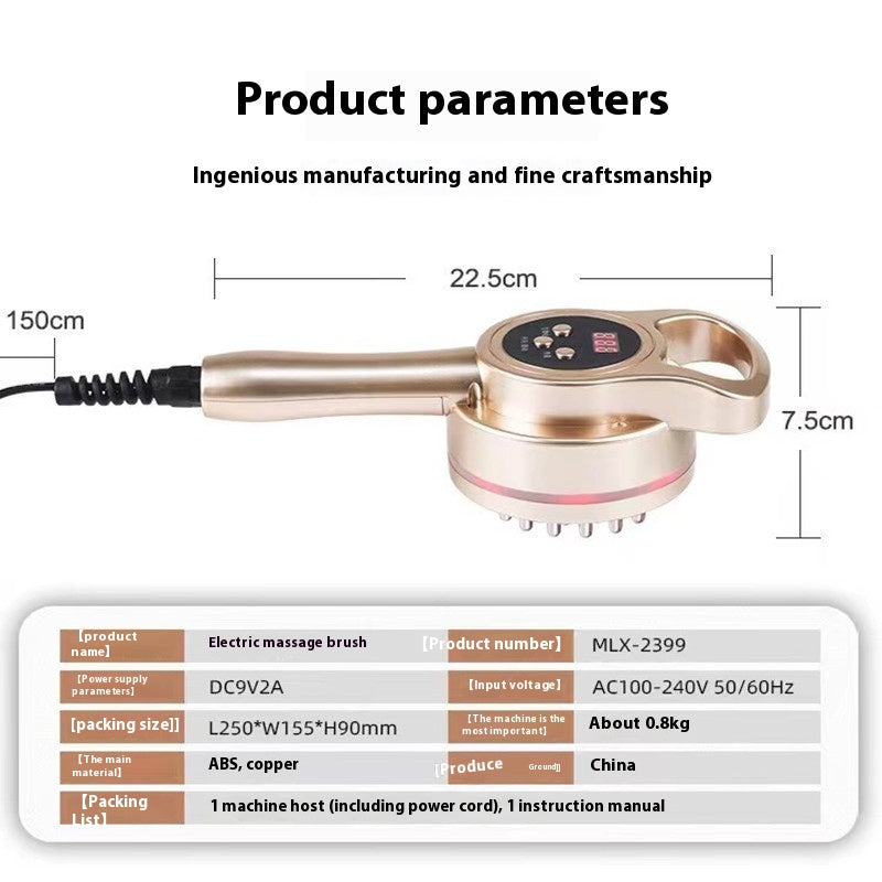 Brosse de Massage Méridienne et Appareil d'Hyperthermie