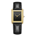 Couple Leather Watch Strap Simple Square Student's Watch Waterproof