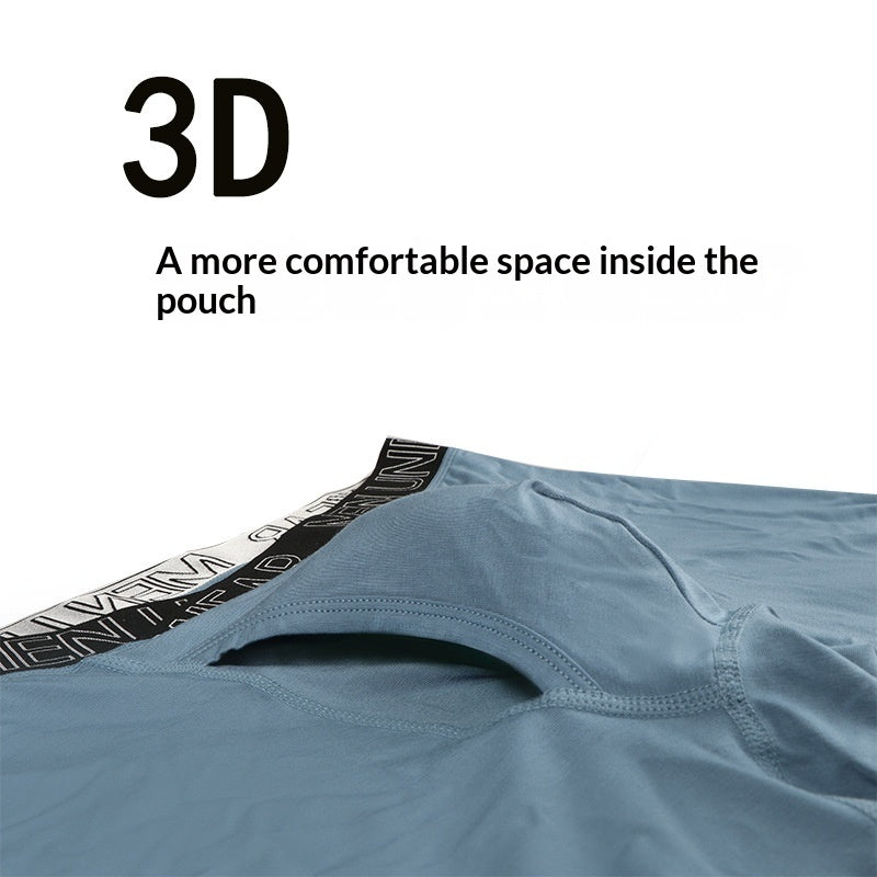 V-Shape Mens Breathable Boxer Briefs For Running And Fitness  Extended Length