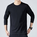 Mens Long sleeve Solid colorCotton T-shirt