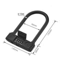 Anti-theft U-shaped combination lock