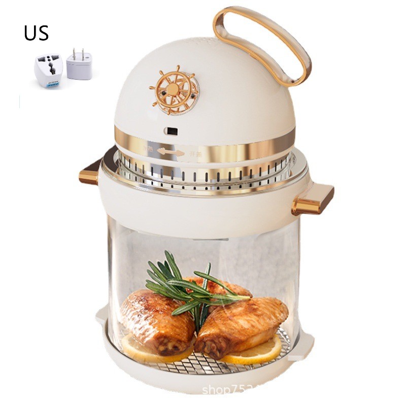 Friteuse à Air Digitale 4L avec Cuve en Verre Transparent - Cuisson Saine & Visible