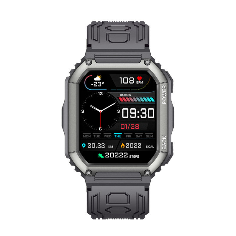 Montre connectée KR06, appels Bluetooth, triple résistance à l'eau (IP67)