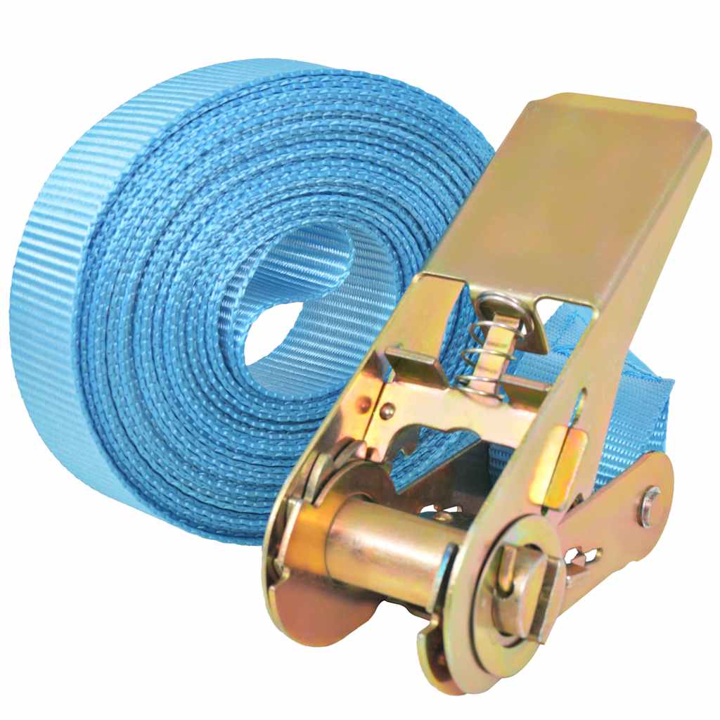 Ratchet Tie-Down Straps, 4 pcs, 0.8 ton, 6m x 25mm