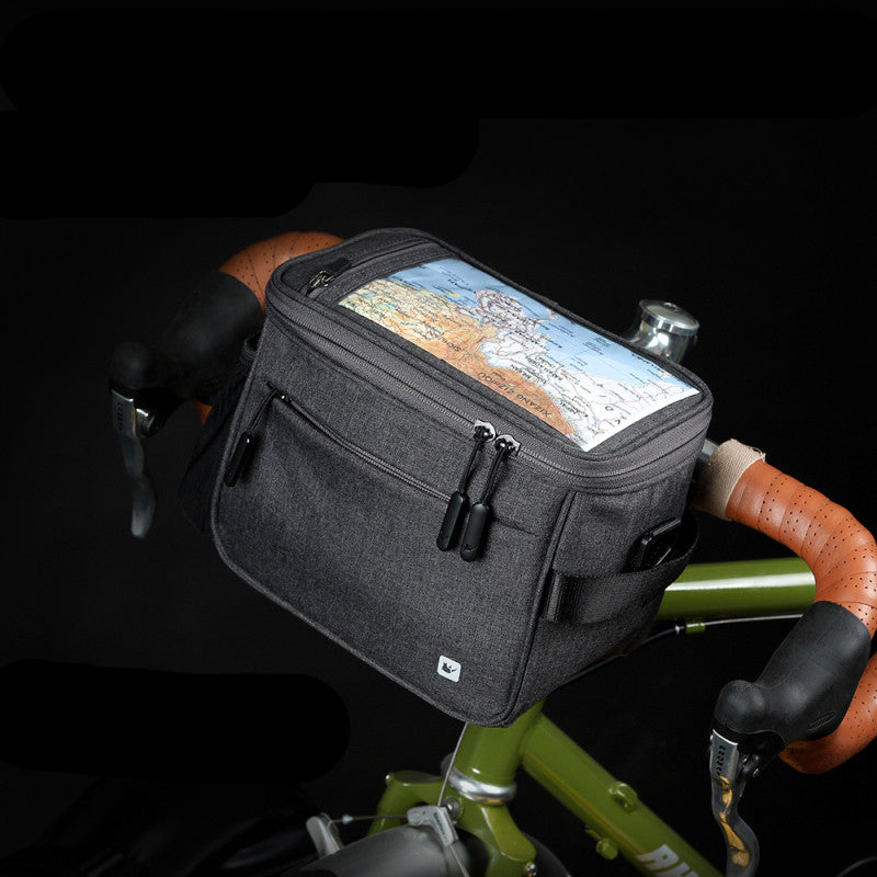 Multifunctional bicycle front bag