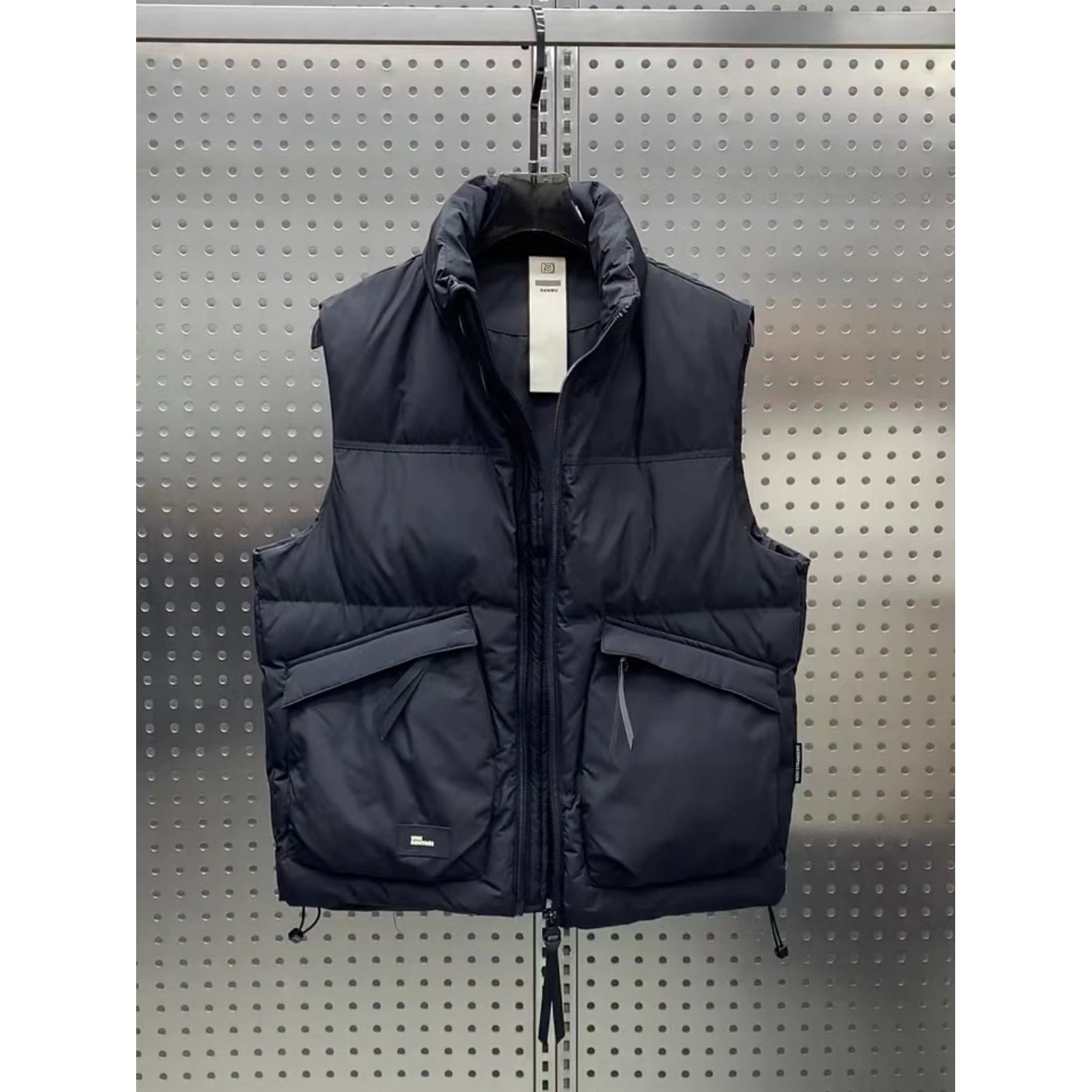 Gilet sans manches chaude et ample pour homme, style tendance, en duvet de canard blanc