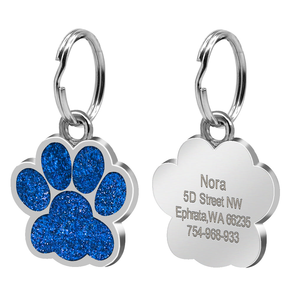 Footprint dog tag