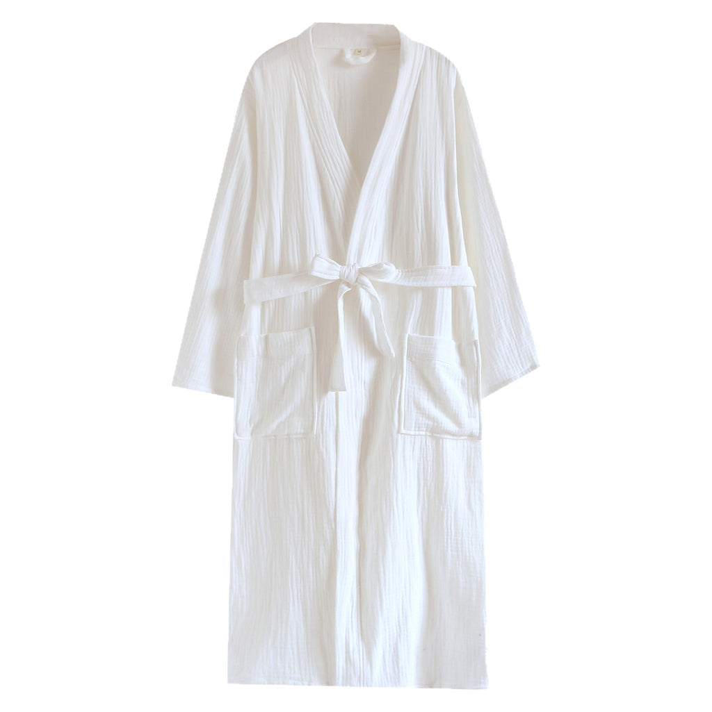 Pure Cotton Four-season Three-layer Gauze Bathrobe