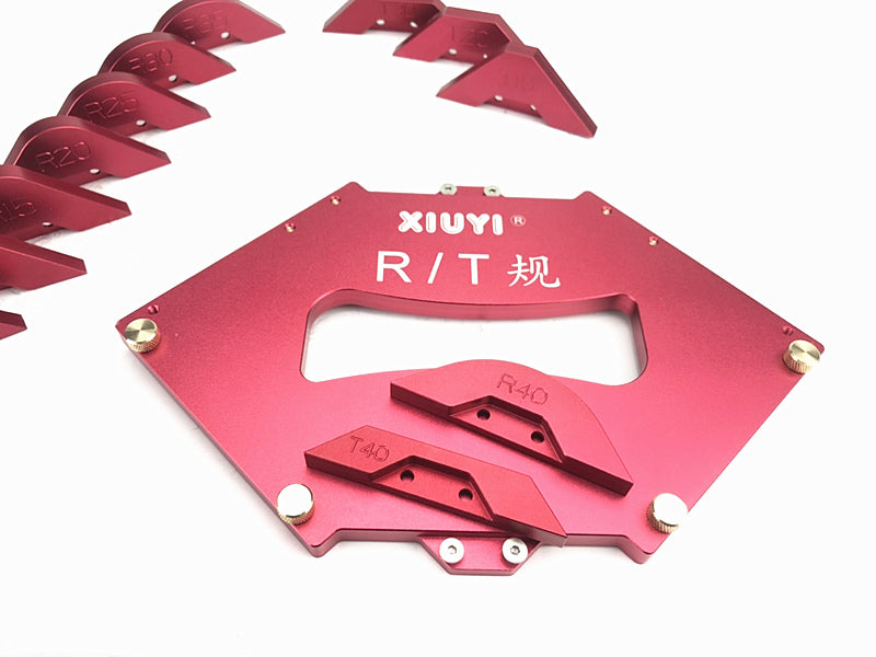 Woodworking trimming machine fillet gauge