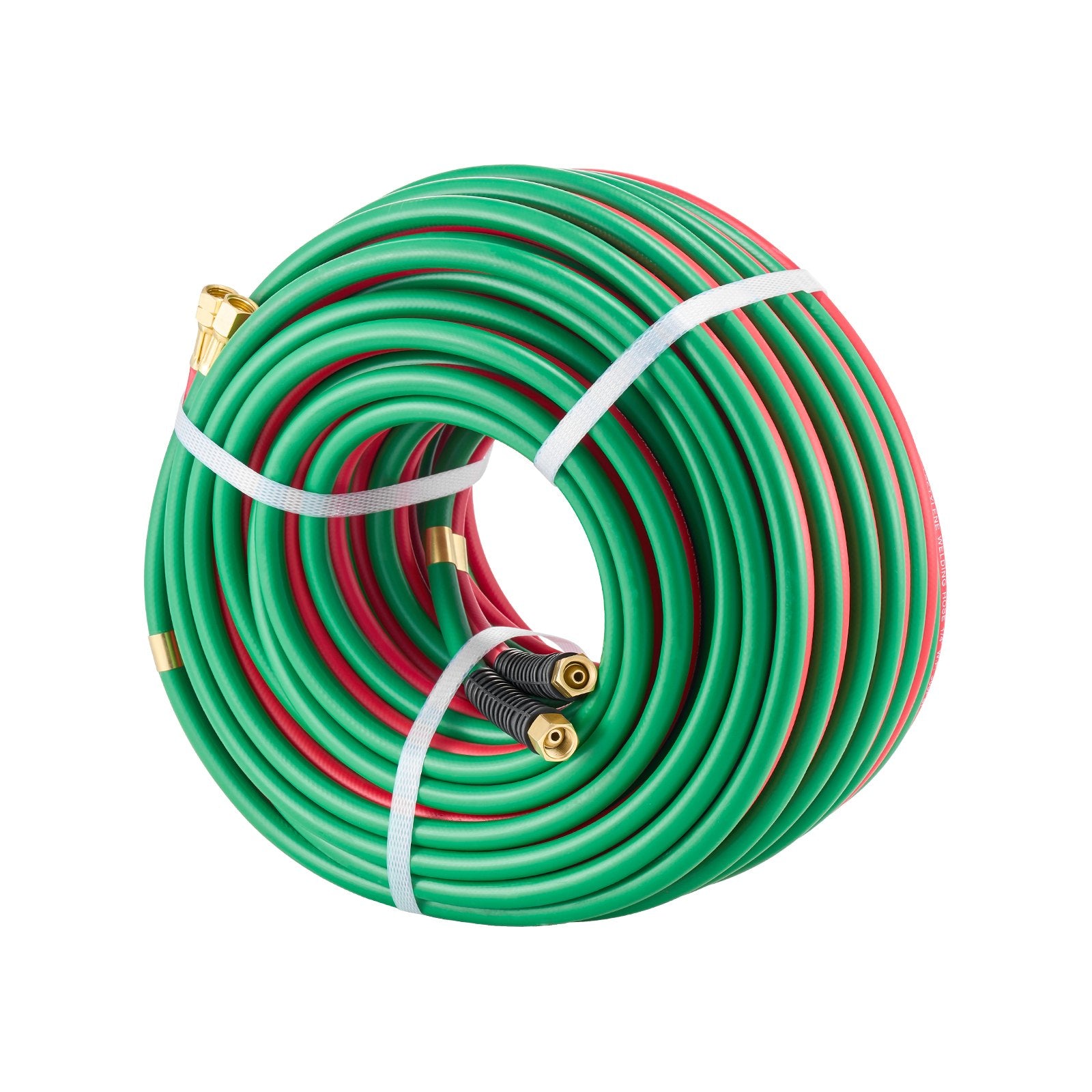 Oxygen Acetylene Hose, 1/4-Inch X 100FT 300PSI T Grade Welding Cutting Torch Twin Hose, Compatible With Oxygen, Acetylene and Propane