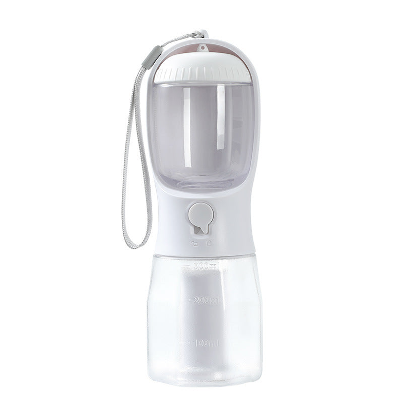 Gourde de Voyage 3-en-1 "Tout-en-Un" – Eau, Croquettes et Sacs de Propreté