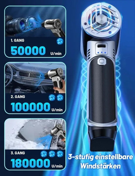 180,000 RPM Mini Turbo Jet Fan, Powerful Cordless Handheld Blower, Violent Fan For Cleaning