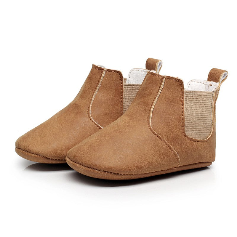 Chaussures pour bébé élastiques en PU souple