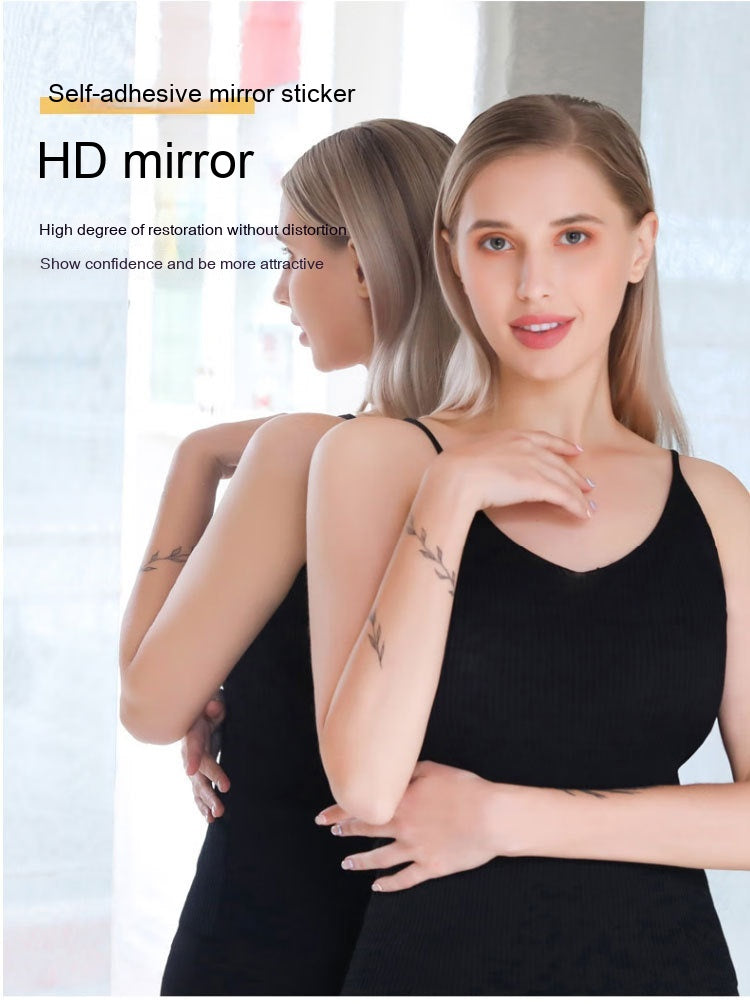 Autocollant miroir mural en acrylique