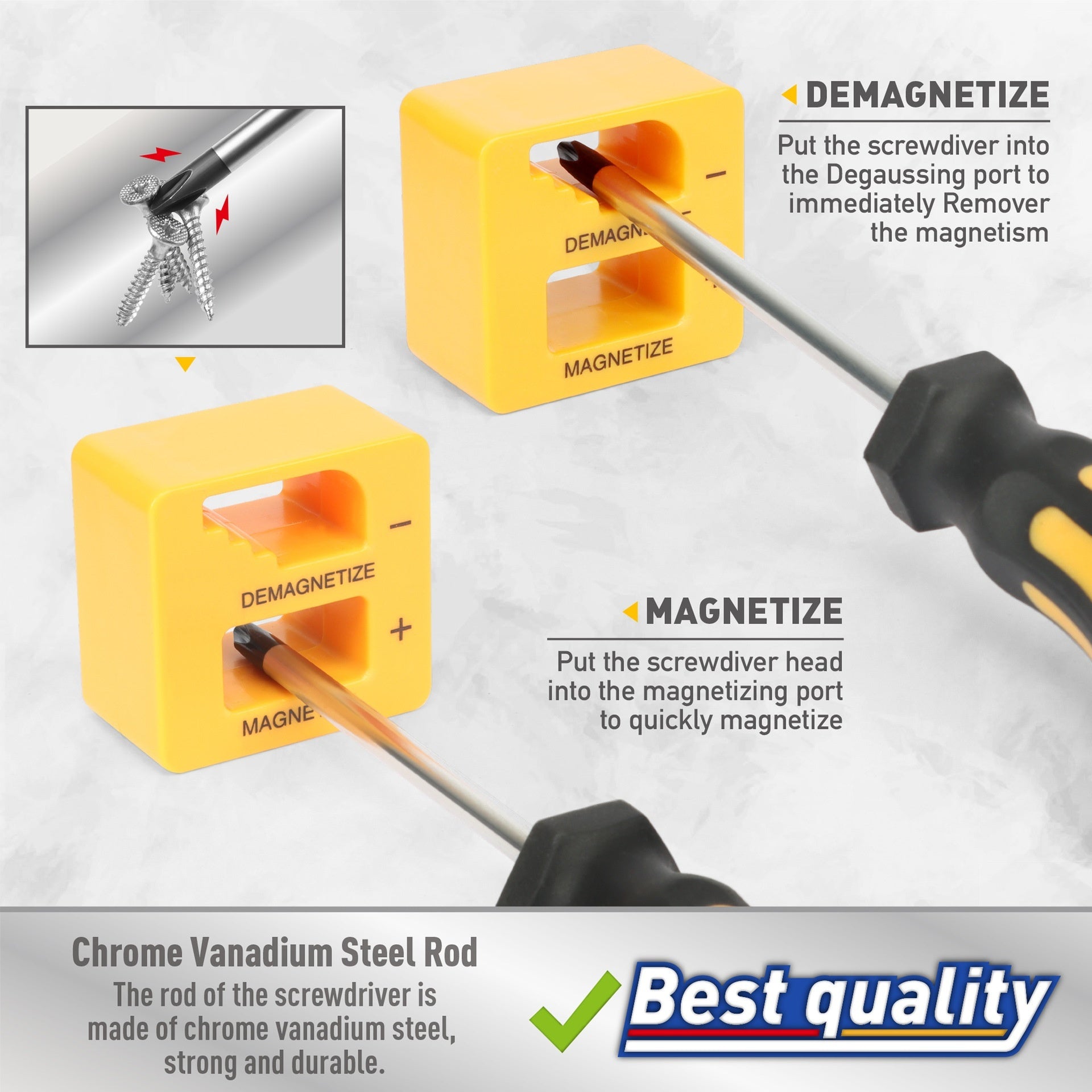 Magnetic Screwdriver Set Tool With Box