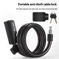 Cable Lock Bicycle Anti-theft Portable Riding Lock
