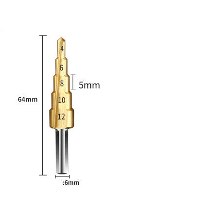 Pagoda drill bit universal metal reaming stainless steel