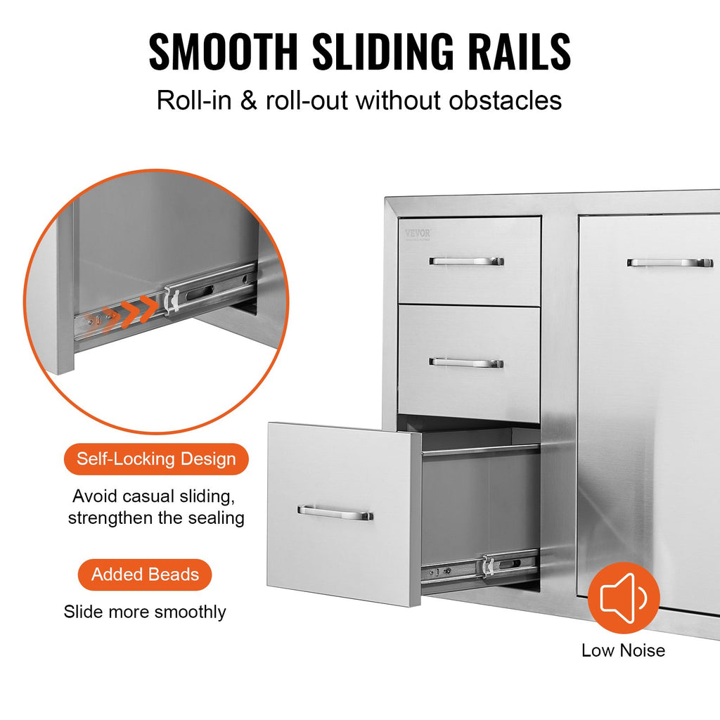 Outdoor Kitchen Door Drawer Combo