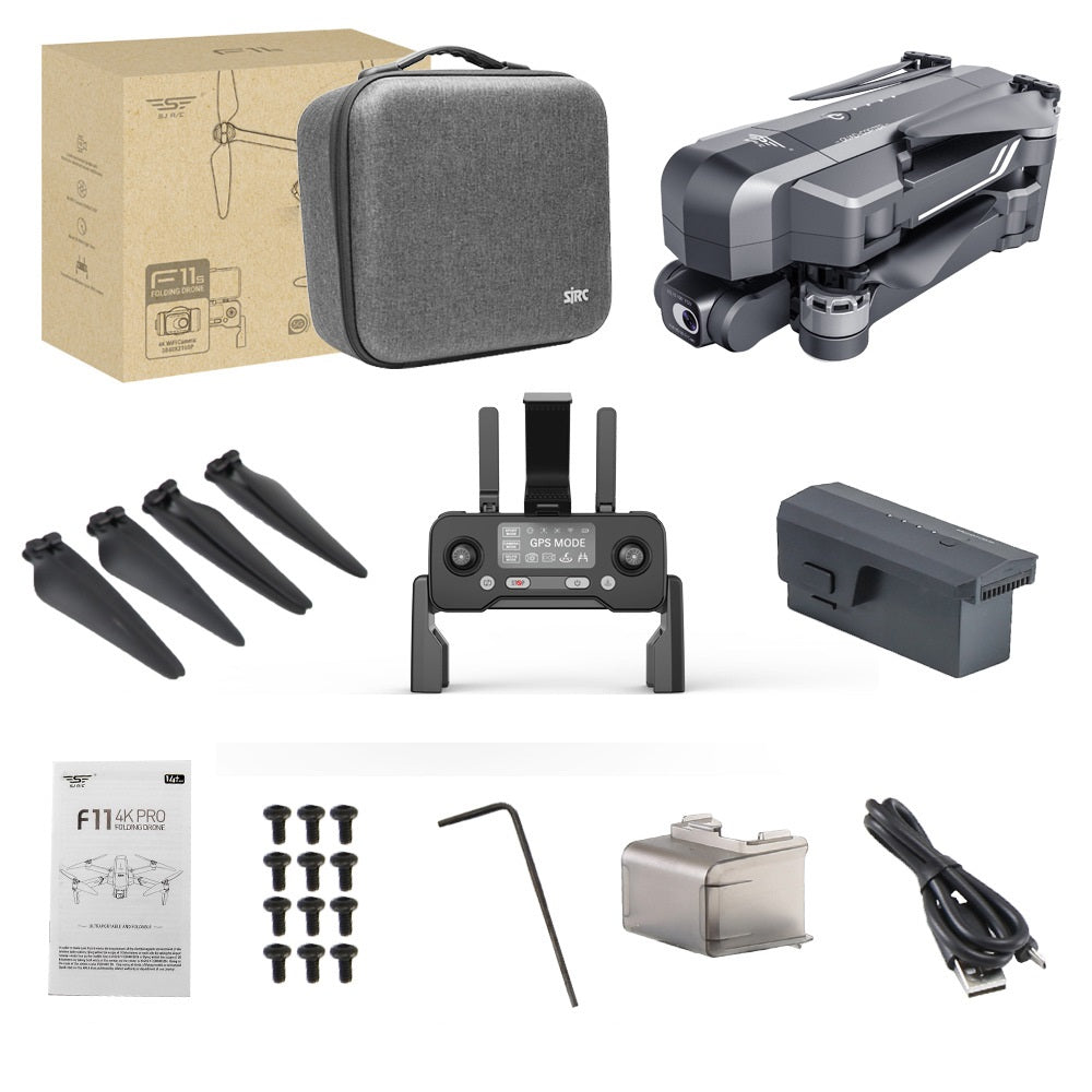 Drone à nacelle 4K stabilisateur électronique avec retour automatique GPS