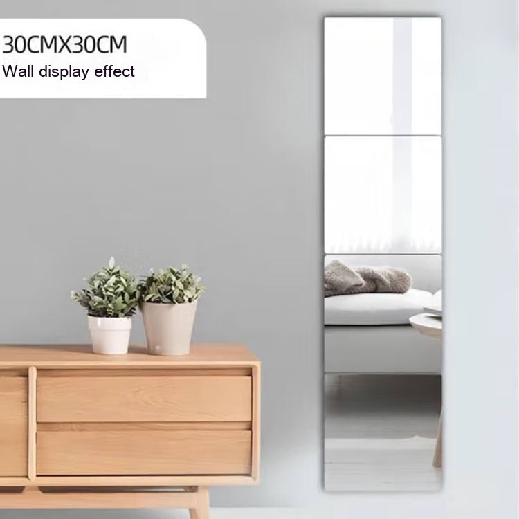 Autocollant miroir mural en acrylique