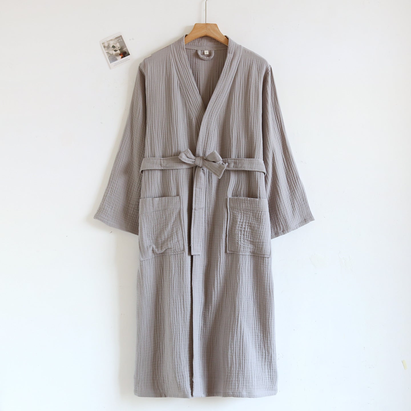 Pure Cotton Four-season Three-layer Gauze Bathrobe