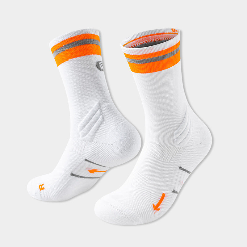 Mens And Womens Mid-calf Marathon Socks For Outdoor Hiking And Trail Running