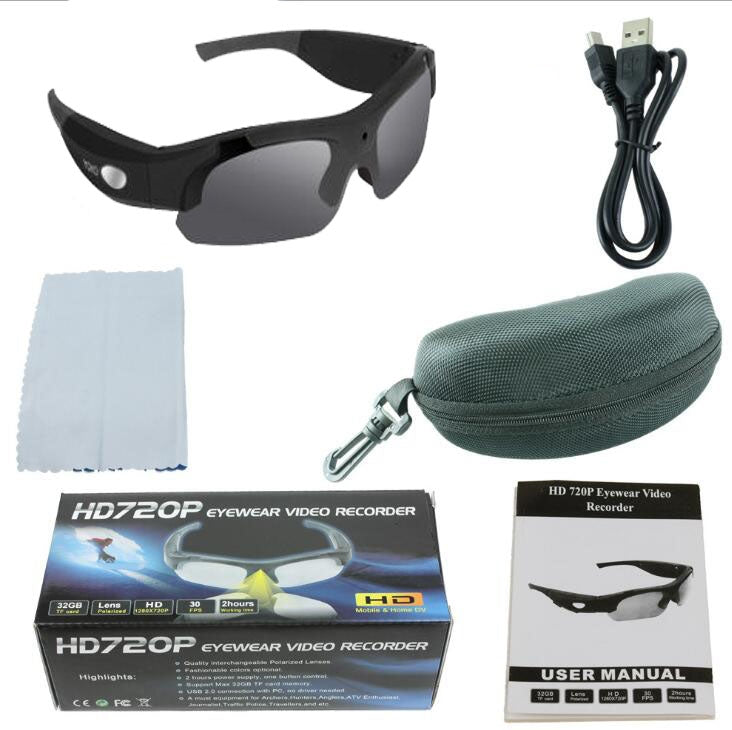 Lunettes de soleil polarisées pour caméscope 1080p