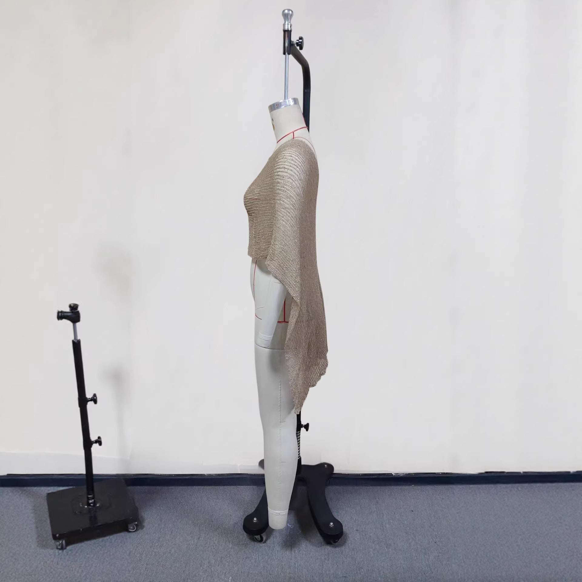 Round Neck Long Sleeve Slim Fit Pencil Skirt