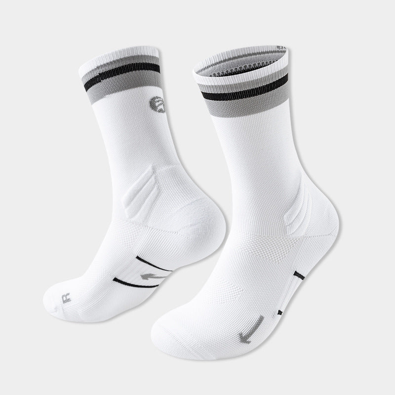 Mens And Womens Mid-calf Marathon Socks For Outdoor Hiking And Trail Running