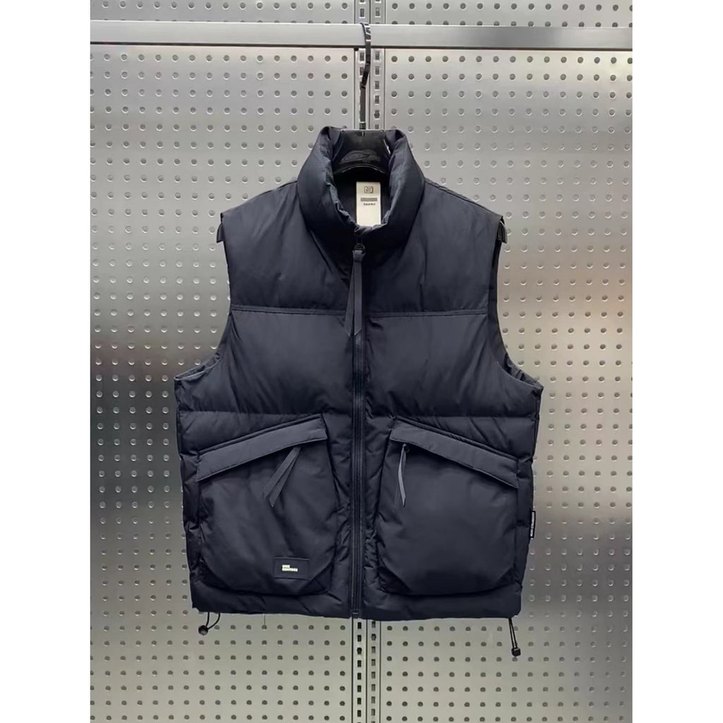 Gilet sans manches chaude et ample pour homme, style tendance, en duvet de canard blanc