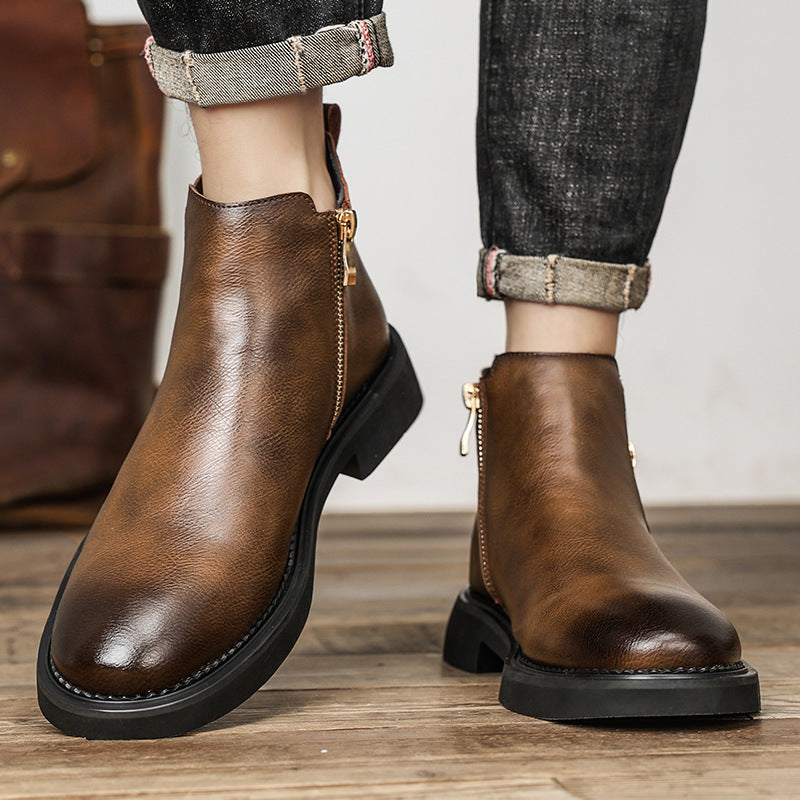 Slip-on Business High-top Casual Ankle Boots