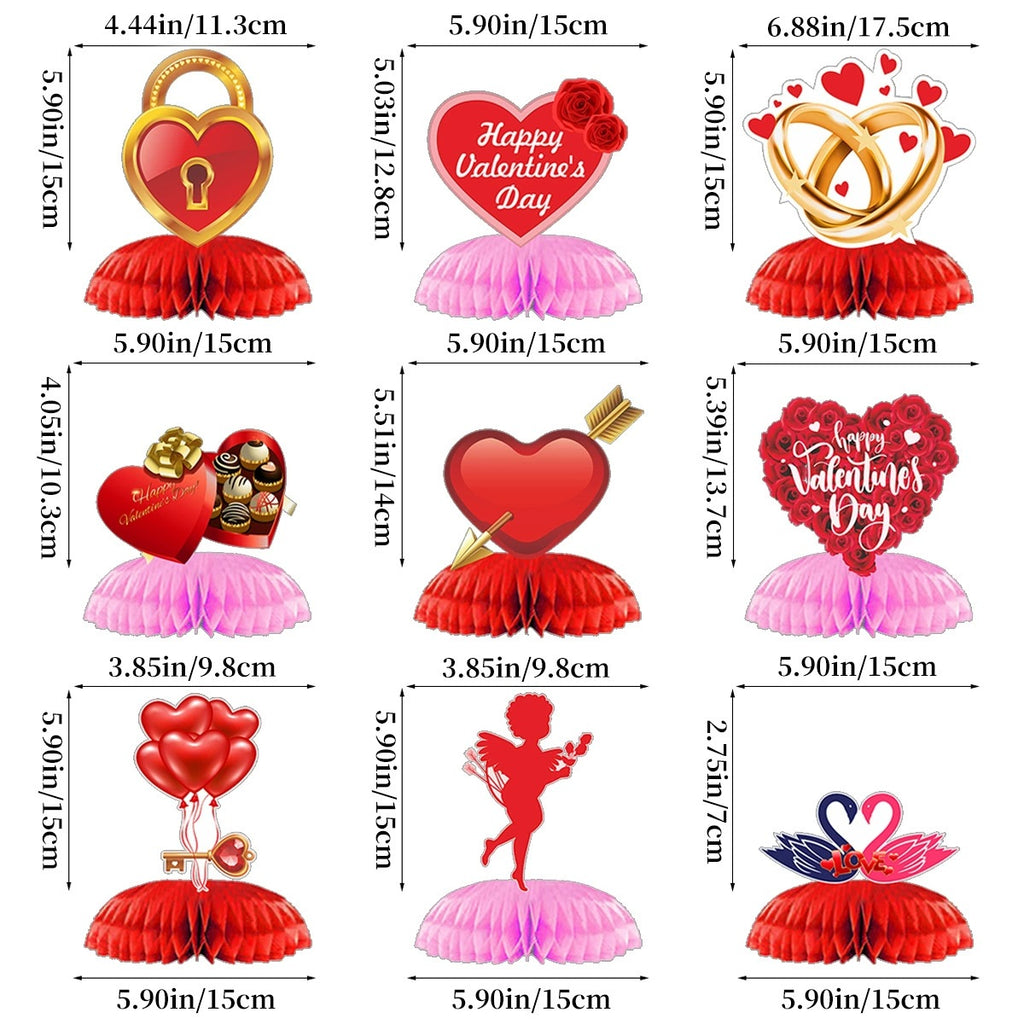 Wedding Proposal Party Table Decoration LOVE Honeycomb Ornament Customization