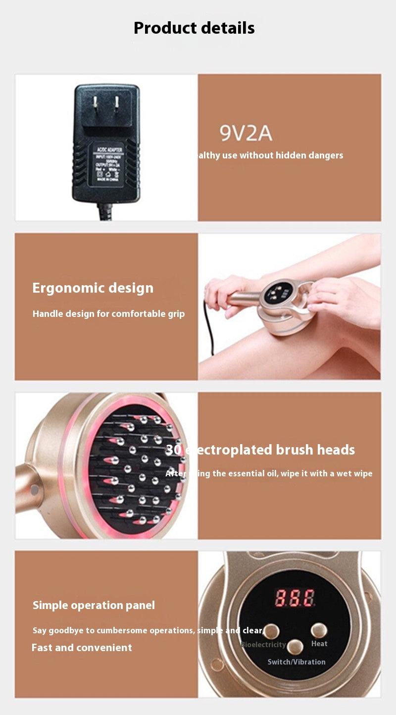 Brosse de Massage Méridienne et Appareil d'Hyperthermie