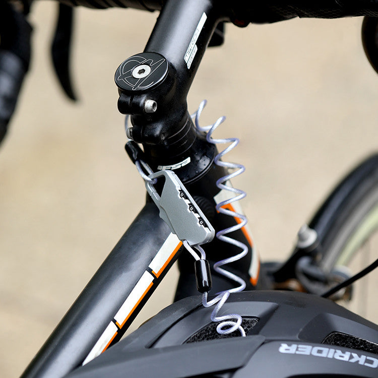 Bicycle Helmet Combination Lock Chain Anti-theft Portable