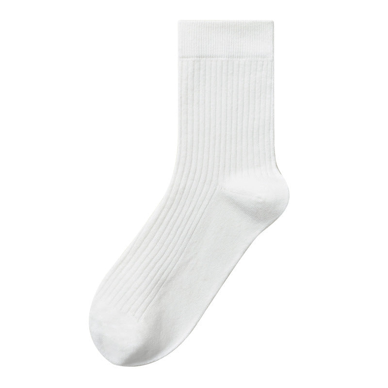 Mens Mid-Calf Cotton Socks With Odor-Resistant Properties