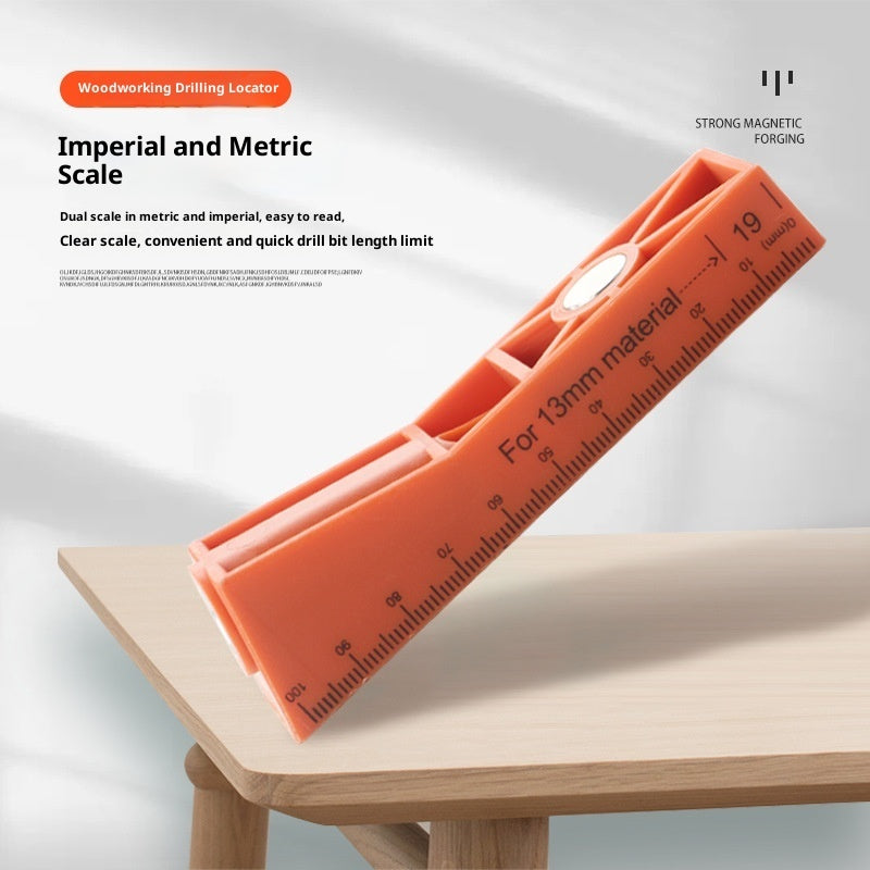 Woodworking Oblique Hole Punching Locator